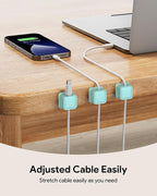 8 Pack Magnetic Cord Organizer, Easy Secure Adhesive Cable Management, Wire - Image 2