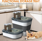 35lbs Dog Food Storage Container, Collapsible Dog Food Container, Airtight Pet - Image 4