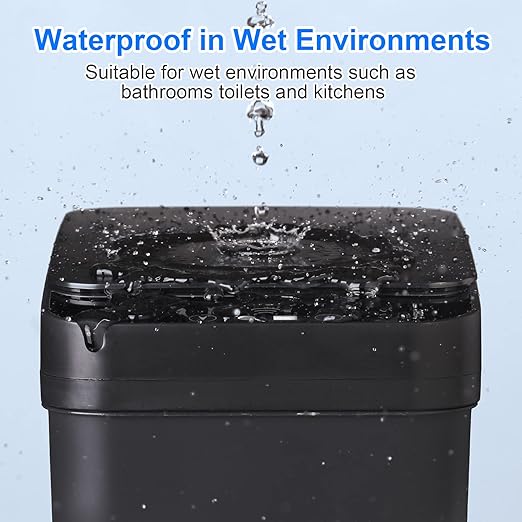 Bathroom Touchless Trash Can 2.2 Gallon Smart Automatic Motion Sensor Rubbish - Image 2