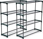 Panana 4 Tier Garden Greenhouse Steel Staging Shelving Plant Stand Garden Shelving Unit Garage Storage Racking, 2 Pack Plant Racks - Image 6