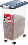 IRIS USA Airtight Dog Food Storage Container, Attachable Wheels, by IRISUSA