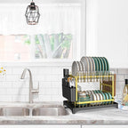 Dish Drying Rack Gold - Image 7
