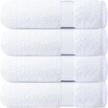 Infinitee Xclusives Luxury 100% Ring-Spun Cotton White Bath Towels Set of 4 – by InfiniteeXclusives