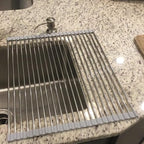 Ahyuan Roll up Dish Drying Rack Over The Sink Kitchen Roll up Sink Drying Rack - Image 3
