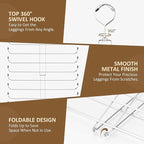 ZEDODIER Legging Organizer for Closet, 2 Pack Rotatable Yoga Pants Hanger for - Image 5