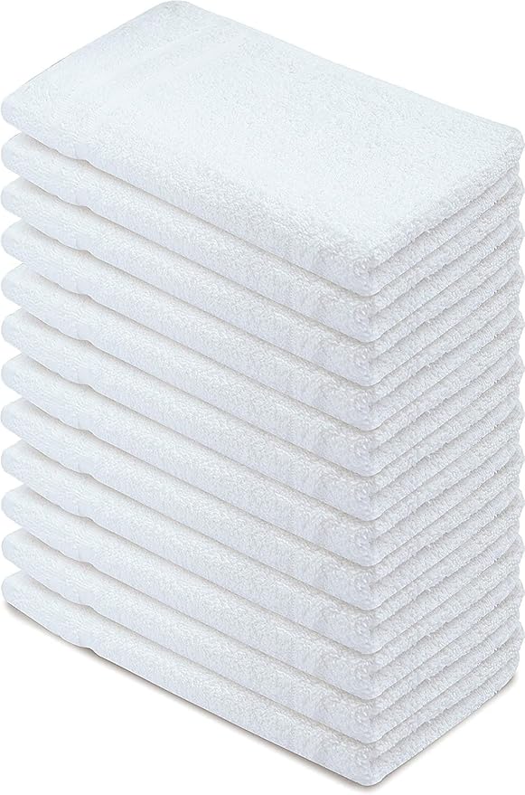 Basic Hand Towels 16x26 Inches – Bulk Pack of 96 – White Color – Soft and - Image 2