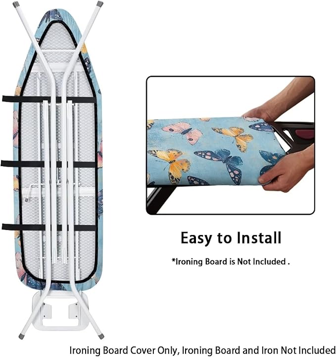 Ironing Board Cover with Butterfly Print Heavy Duty Table Top Ironing Board - Image 4