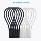 Cable Matters 10-Pack Ultra Strong Silicone Magnetic Cable Ties, Magnetic Cord - Image 7