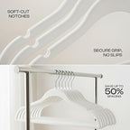 Utopia Home Velvet Hangers 50 Pack – Luxury Non-Slip Slim Pant & Coat Hangers - Image 8