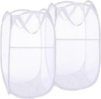 Pack of 2 Pop Up Laundry Hampers, Collapsible Mesh Laundry Baskets, Foldable by Buenod