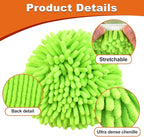 2 Microfiber Mop Head Refills and 2 Chenille Mop Pads, 1 Upgrade Scrub Brush 1 - Image 5
