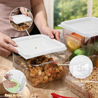 Barydat 4 Pcs Square Food Storage Containers - Image 5