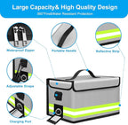12 Cell Large Capacity Lipo Battery Bag, Fireproof Explosionproof Safe Storage - Image 4