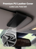 Patented Leather Car Air Freshener Visor Clip, Compatible - Image 2