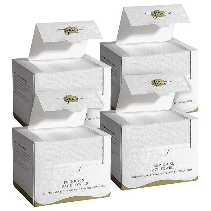 Disposable Face Towels – 200 Count Biodegradable Dry Wipes by Unknown