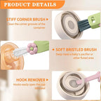 3 in 1 Cup Lid Gap Cleaning Brush Set, Mutipurpose Portable Cup Lid Gap Cleaner - Image 5