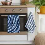 Blue Nautical Seahorse Corals Sea Turtle Kitchen Dish Towels Decorative Set of 4 - Image 4