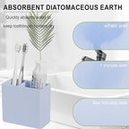 Diatomite Toothbrush Holder 2 Slots Tooth Brush Holder - Image 3