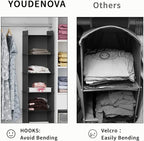 YOUDENOVA Hanging Closet Organizer, 4-Shelf Closet Hanging Shelves - Image 5