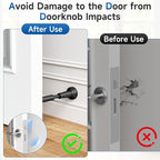 2pcs Adjustable Spring Door Stops, 4.17-5.35in Aluminum Long Door Stoppers - Image 4