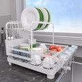 Runnatal Dish Rack with Drainboard, 2-Tier Dish Drying Rack by Runnatal