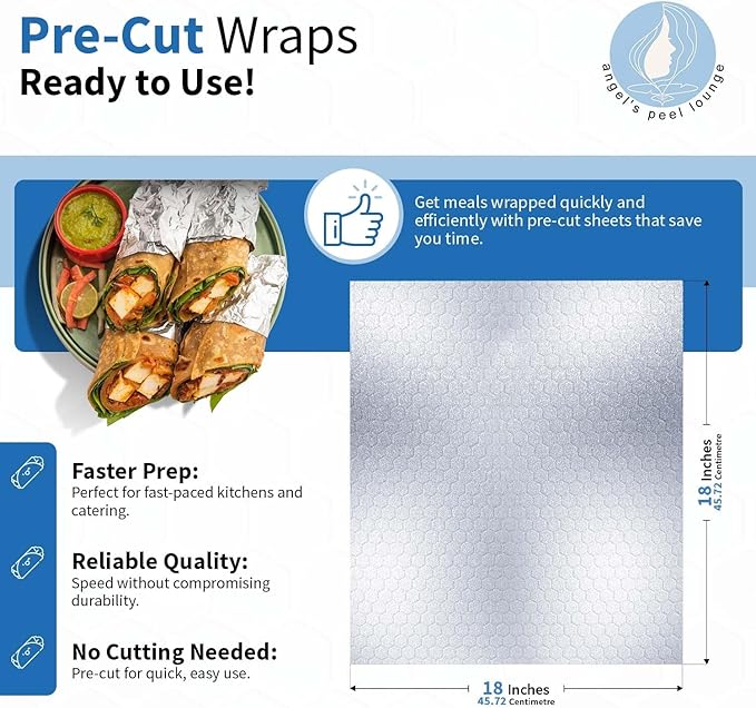 ANGEL’S PEEL LOUNGE Heavy Duty Aluminum Foil Sheets — Large Precut Non Stick - Image 3