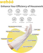 LANON 3 Pairs wahoo Nitrile Cleaning Gloves, Latex free Reusable Dishwashing - Image 2