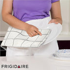 Frigidaire Carmen 2-Piece Cotton Kitchen Towel Set-Black and Square Print - Image 6