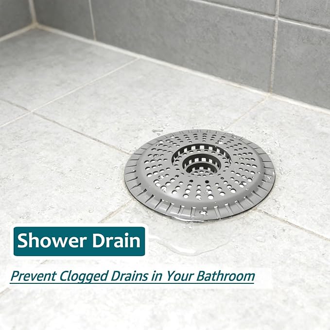 3 Pack Bathroom Sink Drain Strainer, Hair Catcher Shower Drain, Shower Drain - Image 4