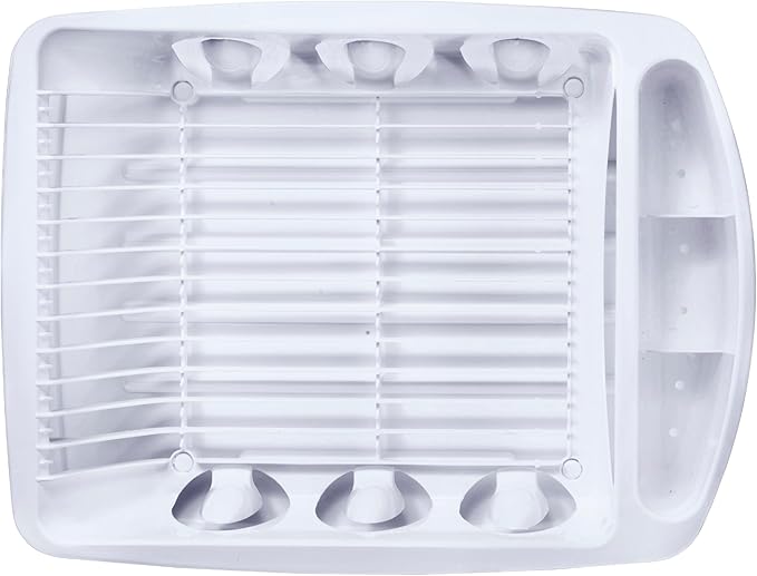 Tribello Sink Dish Drying Rack, Large Heavy Duty Hard Plastic Sink Set - Image 4