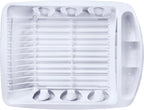 Tribello Sink Dish Drying Rack, Large Heavy Duty Hard Plastic Sink Set - Image 4