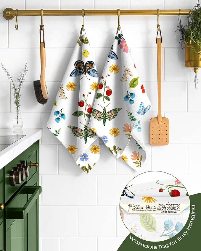 Flour Sack Kitchen Towels Set of 2-18x26 Cotton Dish Towels - Image 3