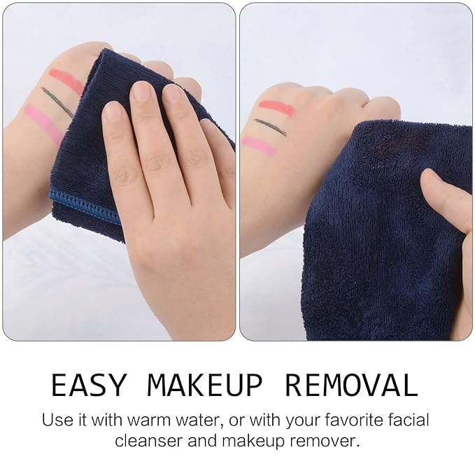 SINLAND Microfiber Facial Cloths Fast Drying Washcloth 12inch x 12inch - Image 3