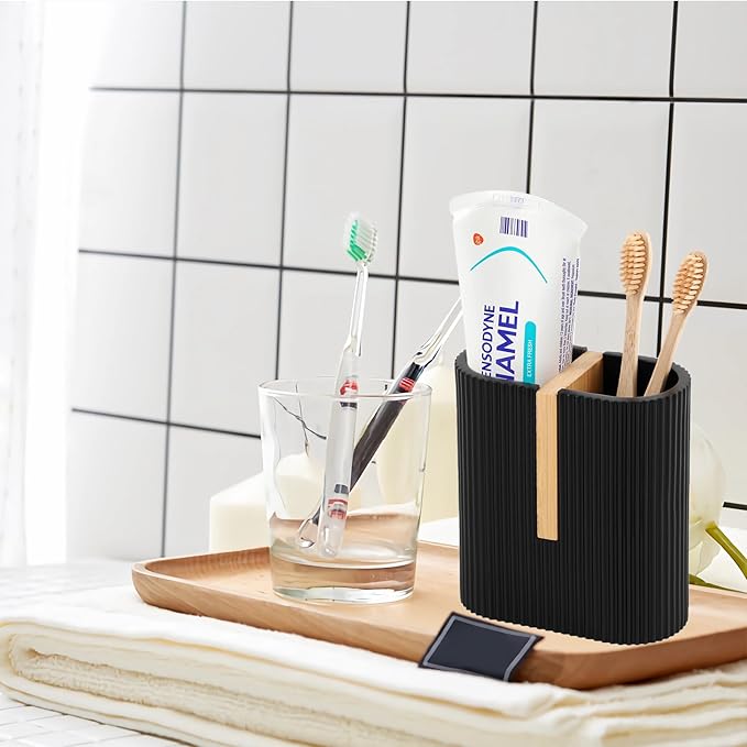 rejomiik Matte Black Toothbrush Holders Electric Toothbrush Holder - Image 5