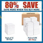 White Microfiber Cleaning Cloths Bulk-400 Pack, Microfiber Towels Bulk - Image 2