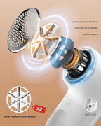 Fabric Shaver Lint Remover for Clothes, LED Display, 6-Leaf Blades, - Image 3