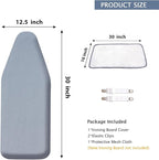 SheeChung 12.5"x32" Small Table Top Ironing Board Cover and Pad, Fits Mini - Image 2