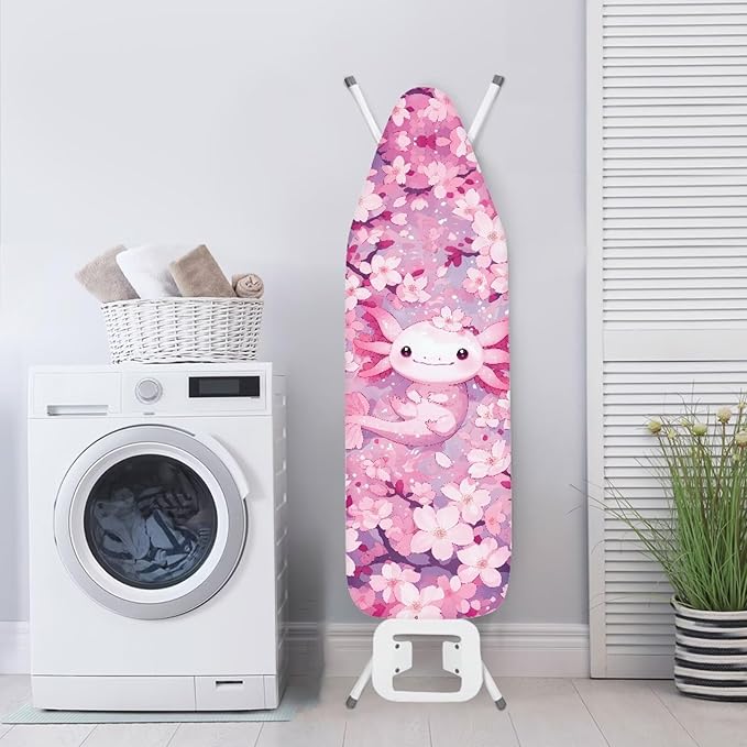 Axolotl Cherry Blossom Iron Board Cover and Pad Standard Size Ventilate Extra - Image 3