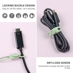 OneLeaf 30Pcs Cord Organizer, Silicone Cable Ties Reusable, Cord Ties - Image 6