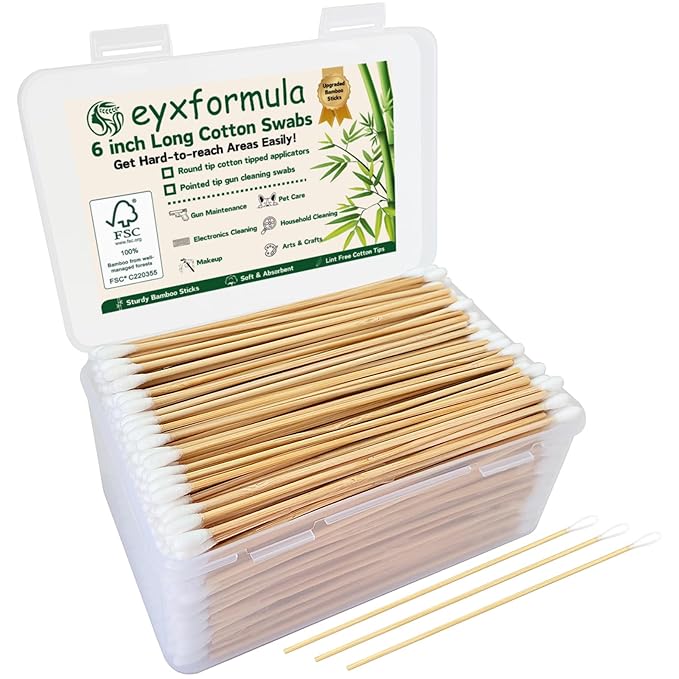 Eyxformula 600 PCS 6 Inch Cotton Swabs by eyxformula
