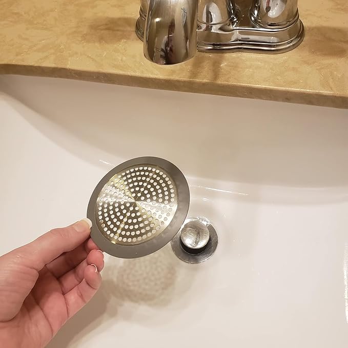 Shower Drain Hair Catcher 3.5 inch Small, Bathroom Sink Hair Stopper Sink Drain - Image 5