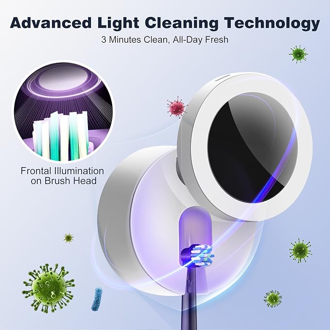IYE Wall Mounted Electric Toothbrush Holder, Rechargeable Portable Personal - Image 3