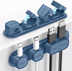 6 Pack Magnetic Cable Clips, Laitver Cord Organizer Holder Strong Adhesive Desk by Unknown