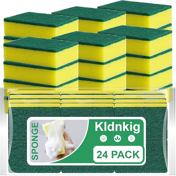 24 Pack Kitchen Cleaning Sponges, Scrub Sponges, Non-Scratch Scrub Dish Sponge by Unknown