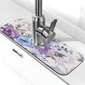 Lavender Flowers Kitchen sink faucet pad, strong water absorption, anti slip by Unknown