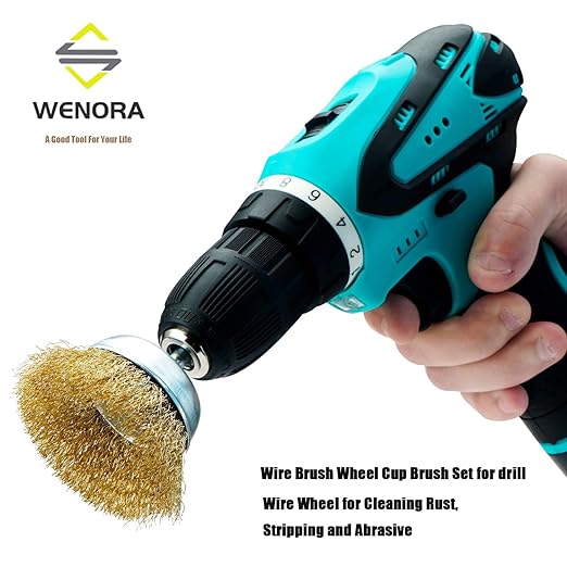 Wire Brush for Drill, 1/4 Inch Hex Shank, Drill Wire Brush for Cleaning Rust - Image 6