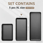 A-LUGEI【X-Large Size】【5 Pcs】 Tool Box Organizer Tray Divider【Single Size】 Black - Image 2