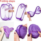 RZJZGZ Foldable Pop-Up Mesh Laundry Hamper - Image 4