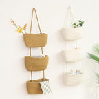 AARAINBOW Wall Hanging Cotton Baskets, Large 3 Tier Decorative Basket - Image 7
