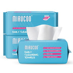 100 Sheet Daily Cleansing Towels Ultra Soft Dry Wipes by MIRUCOO
